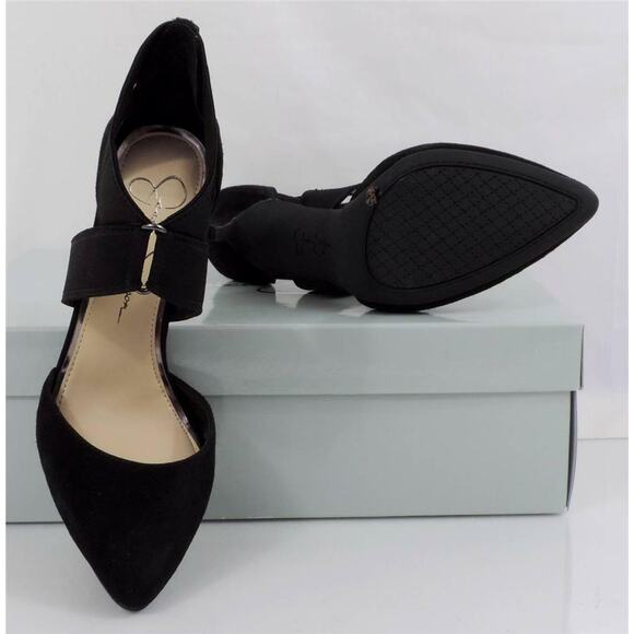 Jessica Simpson Venita Crisscross Dress Pumps Heels Black Size 10 - Picture 7 of 7